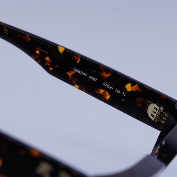 Off-White OERI146 SILVERSTONE 6062 Sunglasses Havana Square Frame, Camel Lenses - Picture 9 of 12